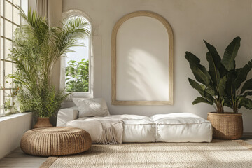 Bohemian and Minimalist Living Room Decor: Embracing Natural Light and Comfort