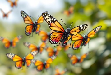 Robo Butterfly Swarm A swarm of robotic butterfly robots with co