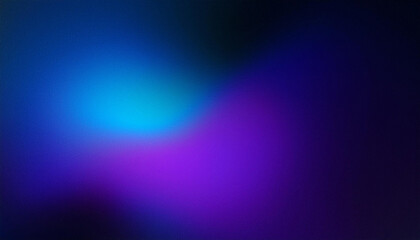 Fototapeta premium Abstract blurred background with a blue and purple grainy gradient.