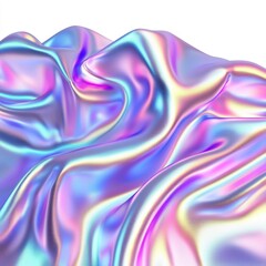 Obraz premium A piece of fabric with a rainbow pattern