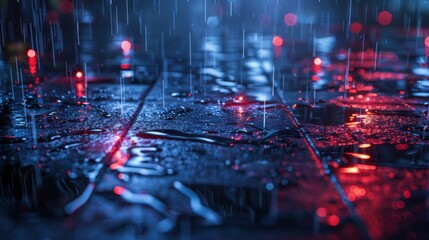 The abstract beauty of lightning is mesmerizing. The storm's power is seen in every flash and rumble.