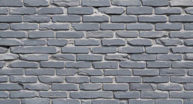 Fototapeta Rough grey brick wall background weathered grey bricks with uneven textures and visible cracks