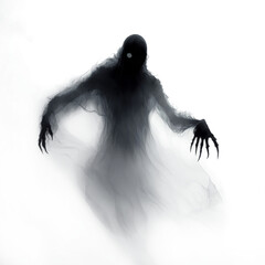 Fototapeta premium Ethereal Ghostly Figure Draped in Cloth png.