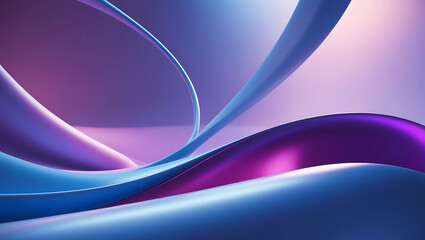 Fototapeta premium Soft Abstract Gradient in Pastel Colors - Smooth Flowing Curves Background | Perfect for Design Projects and Modern Branding - High-Quality Digital Art.
