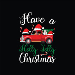 Typography Christmas T-shirt Design