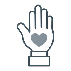 Obraz premium Kindness Icon Design