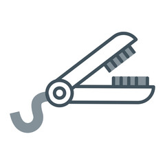 Hair Straightener Icon Design