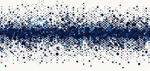 Abstract Minimalist Digital Background with Blue and Black Geometric Patterns