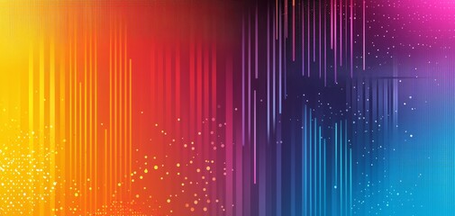 Bright Colorful Light Streaks Abstract Background with Vibrant Gradient and Shimmer Effects