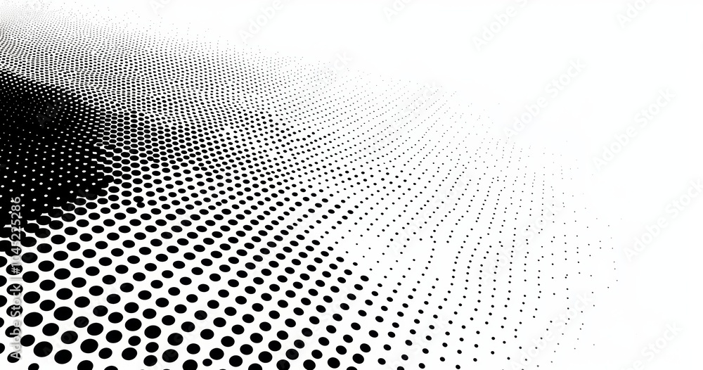 Aufkleber futuristic abstract dotted digital backdrop with geometric pattern and minimalist technology design