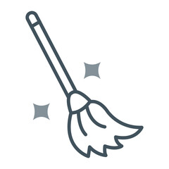 Witch Broom Icon Design