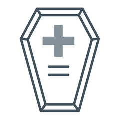 Obraz premium Coffin Icon Design