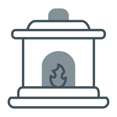 Fire place Icon Design