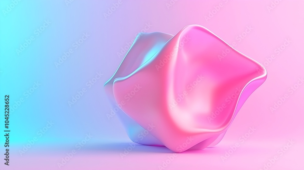 Poster vibrant dynamic polygons in fluid digital motion - mesmerizing colorful shapes with glowing edges on