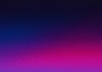 Obraz premium Grainy gradient background, dark blue purple magenta pink black abstract noise texture banner, poster header backdrop design