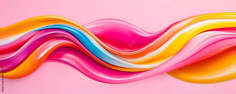 Poster vibrant energy flow - dynamic abstract motion with seamless transformations and kinetic geometry in 