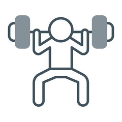 Weight Lifting Icon Design