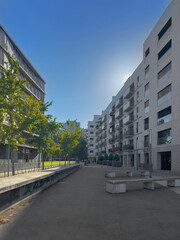 Modern buildings in Parque das Nações in Lisbon.