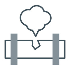Gas Leak Icon Design