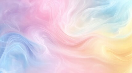 A pastel-colored abstract background with soft swirls of pink, blue, and yellow, creating a dreamy and lighthearted atmosphere ideal for creative projects