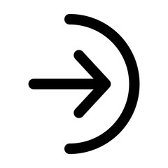 login, login icons, login icon editable stroke outline icon isolated on white background flat vector illustration. Pixel perfect. 64 x 64.