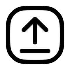 upload,upload  icons, upload   icon editable stroke outline icon isolated on white background flat vector illustration. Pixel perfect. 64 x 64.