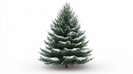 Fototapeta premium Winter pine snow scene