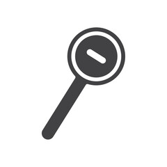 Zoom out icon Symbol mark in filled style