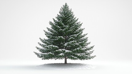 Fototapeta premium Winter pine snow scene