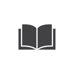 Book icon Symbol mark in filled style