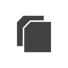 Copy icon Symbol mark in filled style