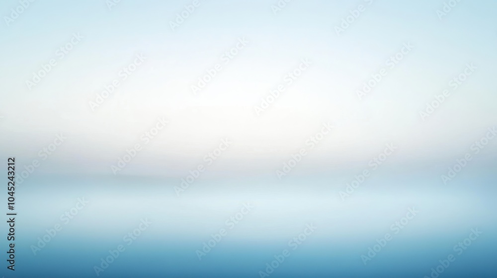 Poster a soft gradient background from light blue to white, creating a calm and minimalistic atmosphere, pe