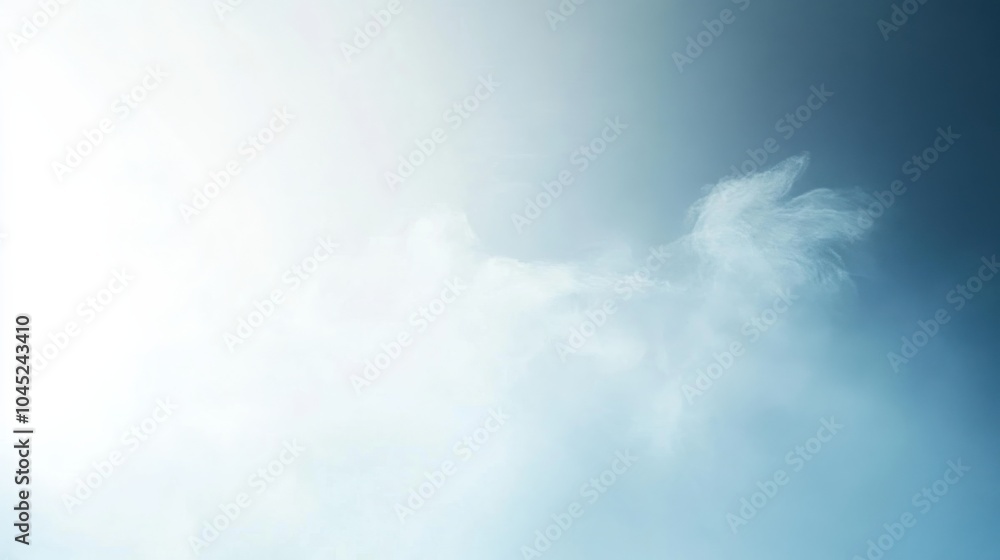 Aufkleber a soft gradient background from light blue to white, creating a calm and minimalistic atmosphere, pe