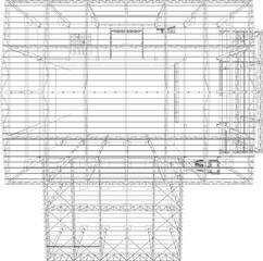 3D illustration of industrial project
