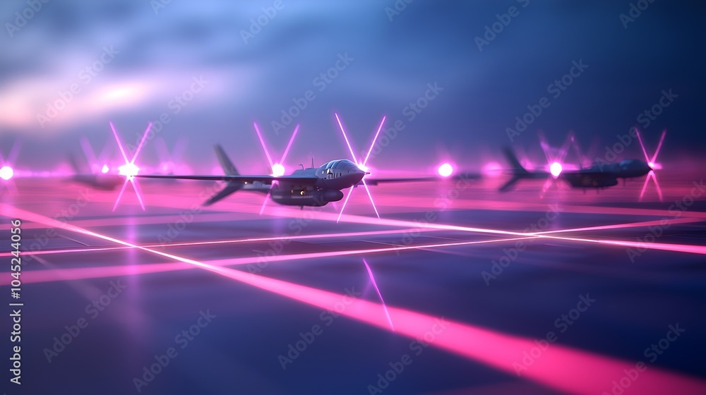 Poster hypersonic interceptors in action - advanced missile defense and precision targeting in air defense 