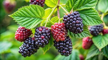 Forced perspective photo of Allegheny blackberry