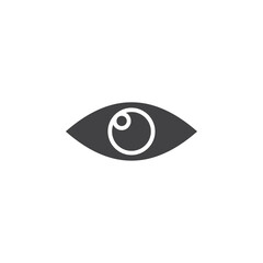 Eye icon Symbol mark in filled style