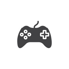 Gamepad icon Symbol mark in filled style
