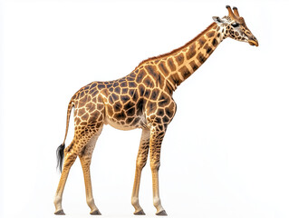 Obraz premium Giraffe isolated on the white back ground