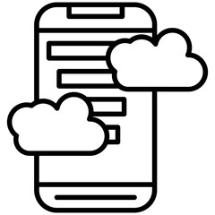 Cloud Based Calling Icon