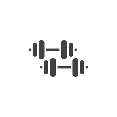 Gym icon Symbol mark in filled style