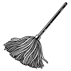 mop vector illustration on a white background