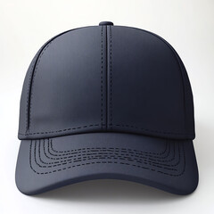 Navy Blue Baseball Cap Mockup with Clean White Background