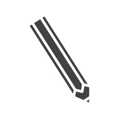 Pencil icon Symbol mark in filled style