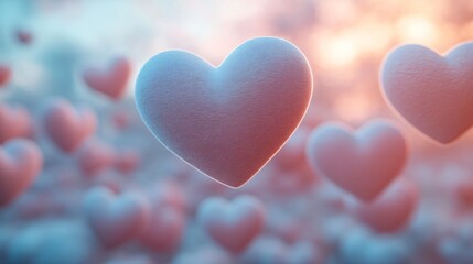 Obraz premium Heart Shaped Water Drop Art