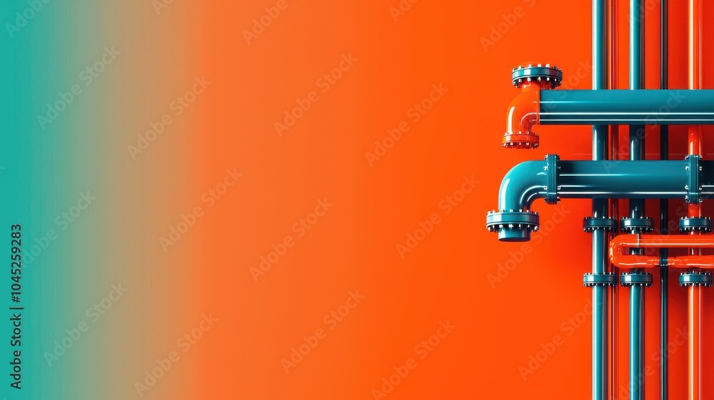 Poster modern concept of continuous integration pipeline