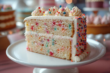 Delicious Birthday Cake with Colorful Toppings