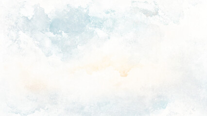 Light blue and green abstract watercolor background with blurred stains and drips. Abstract design watercolor picture painting illustration background. 