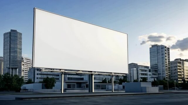 Building Billboard Sign Mockup Video