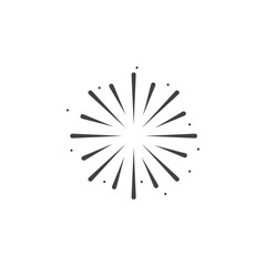 Obraz premium Starburst Icon Symbol mark in filled style